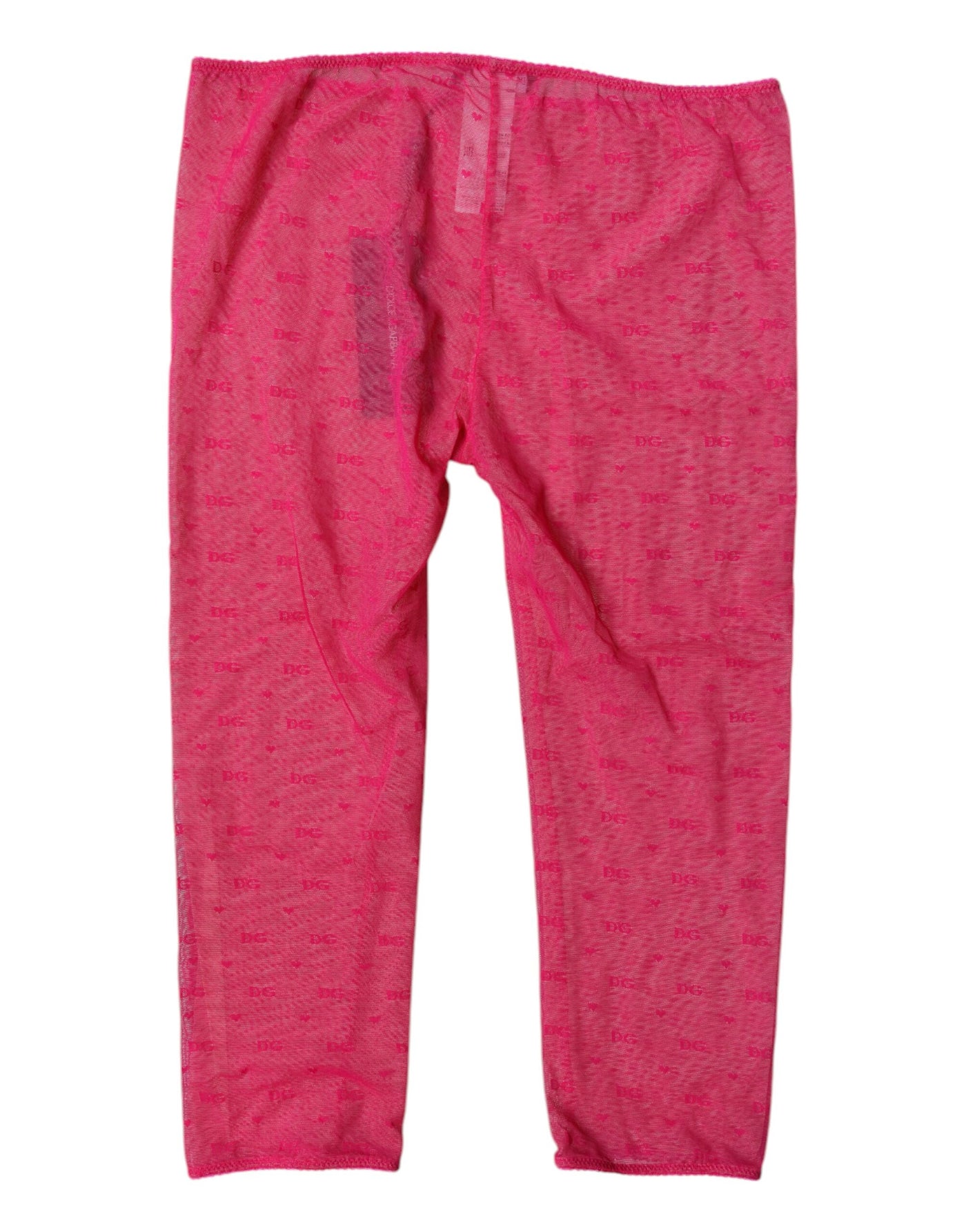 Dolce & Gabbana Fuchsia Logo Lace Lingerie Gekürzte Enge Unterwäsche