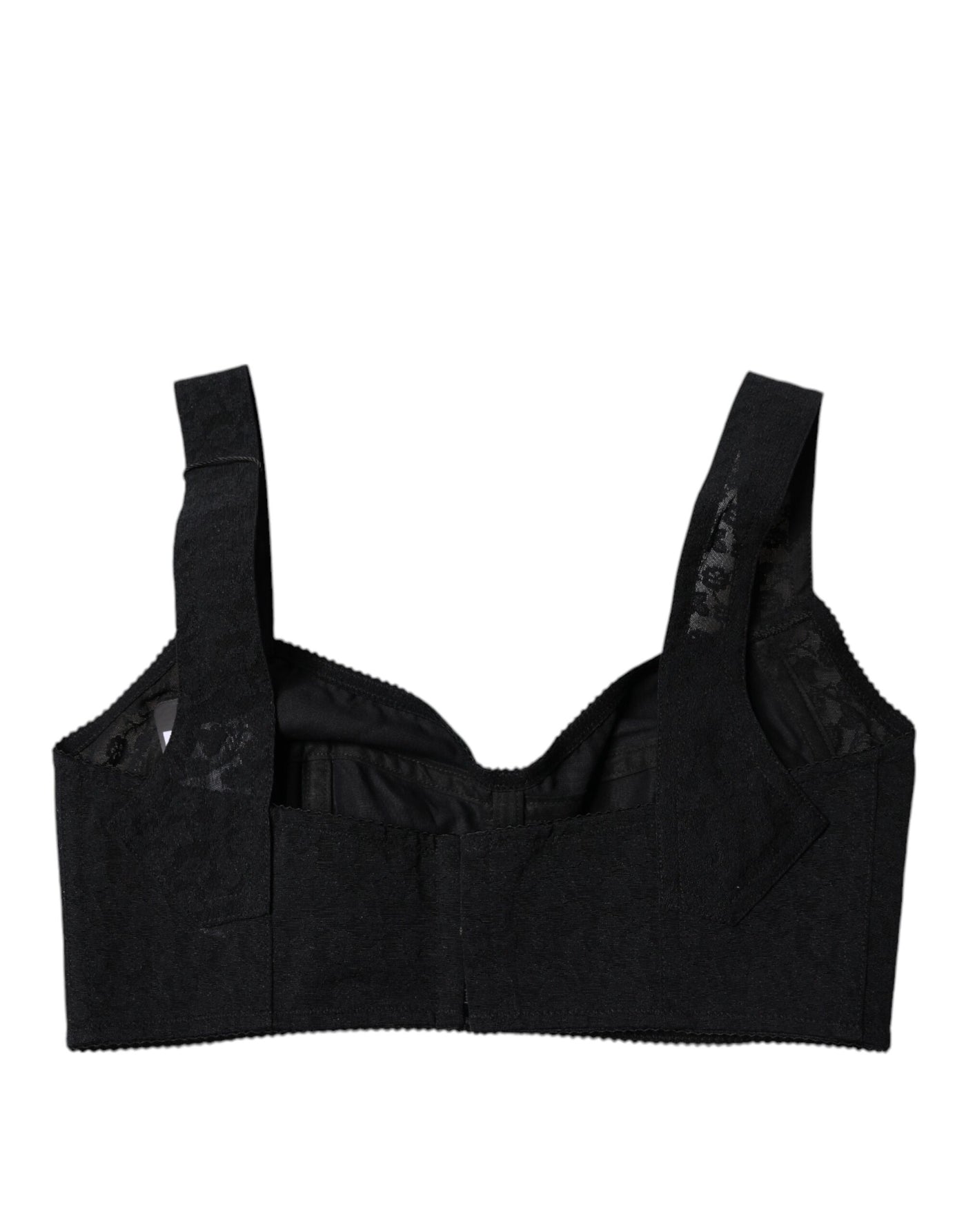 Dolce & Gabbana Schwarzer Nylon Balconcino Büstenhalter Unterwäsche