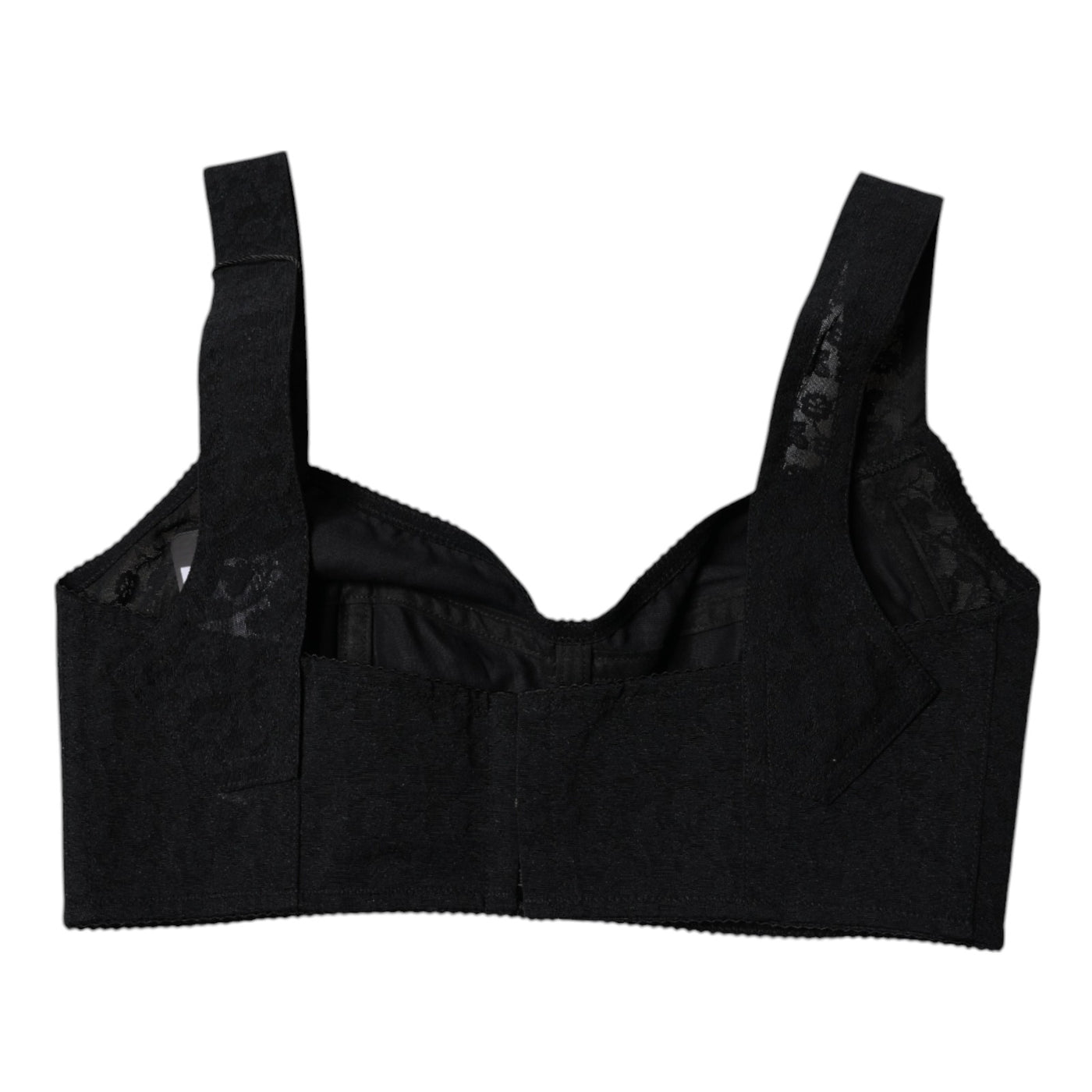 Dolce & Gabbana Schwarzer Nylon Balconcino Büstenhalter Unterwäsche