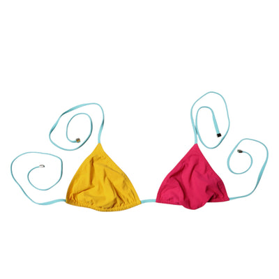 Dolce & Gabbana Multicolor Halter Beachwear Bikinioberteil Bademode