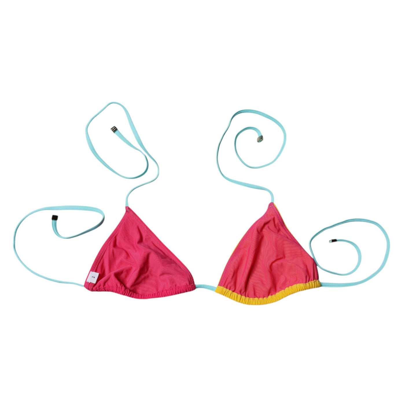 Dolce & Gabbana Multicolor Halter Beachwear Bikinioberteil Bademode