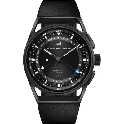 Porsche Design Schwarze Lederuhr