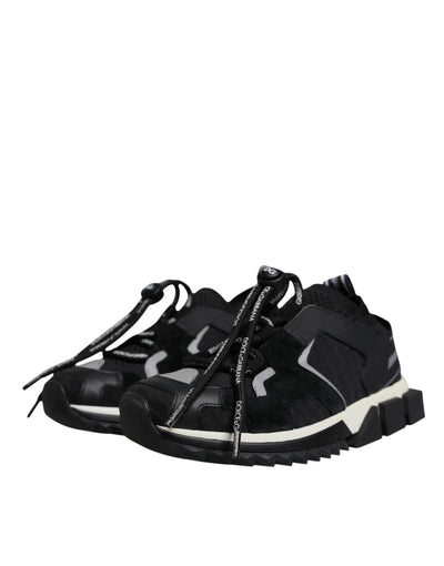 Dolce & Gabbana Schwarz Mesh Sorrento Trekking Turnschuhe Schuhe