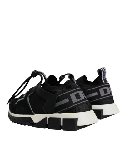 Dolce & Gabbana Schwarz Mesh Sorrento Trekking Turnschuhe Schuhe