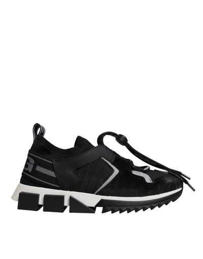 Dolce & Gabbana Schwarz Mesh Sorrento Trekking Turnschuhe Schuhe