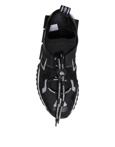 Dolce & Gabbana Schwarz Mesh Sorrento Trekking Turnschuhe Schuhe