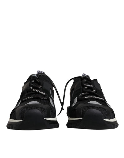 Dolce & Gabbana Schwarz Mesh Sorrento Trekking Turnschuhe Schuhe