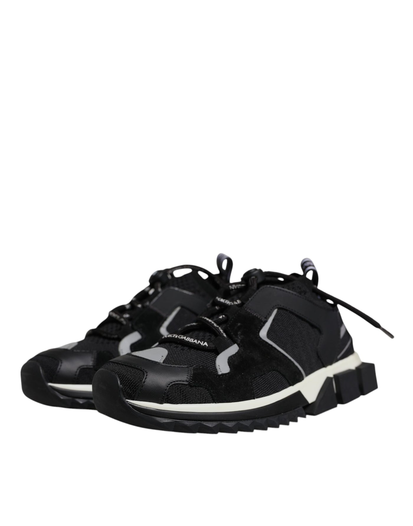 Dolce & Gabbana Schwarz Mesh Sorrento Trekking Turnschuhe Schuhe