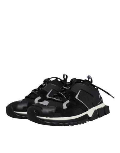 Dolce & Gabbana Schwarz Mesh Sorrento Trekking Turnschuhe Schuhe