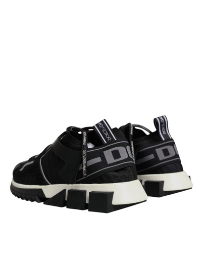 Dolce & Gabbana Schwarz Mesh Sorrento Trekking Turnschuhe Schuhe
