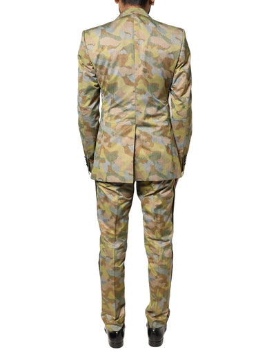Dolce & Gabbana Multicolor Camouflage SICILIA 3 Stück Anzug