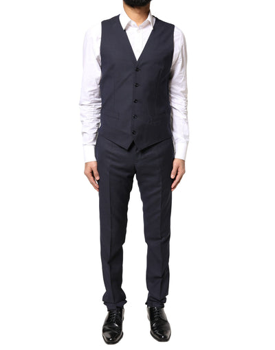 Dolce & Gabbana Schwarzer Fantasy MARTINI 3 Stück Formal Anzug