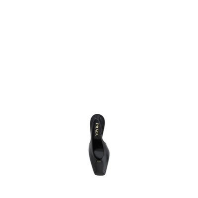 Prada Schwarze Kalbsleder Pumps