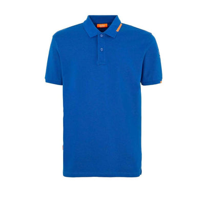 Suns Blaues Baumwoll-Poloshirt