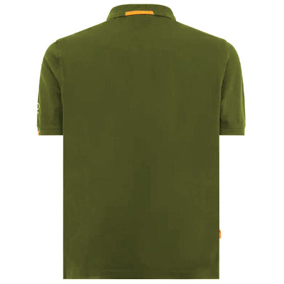 Suns Grünes Baumwoll-Poloshirt