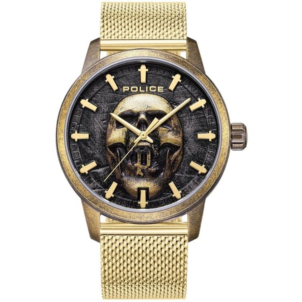 Police Gold-Edelstahl-Uhr