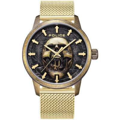 Police Gold-Edelstahl-Uhr