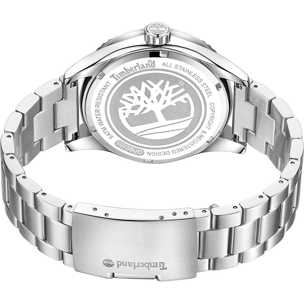 Timberland Graue Uhr aus Edelstahl