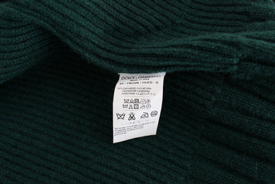 Dolce & Gabbana Grüner Strick-Cardigan aus Kaschmir