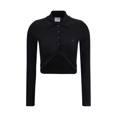 Courrèges Polo mit gedrehtem Detail