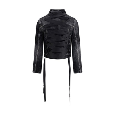 Balenciaga Jeansjacke mit Schleife