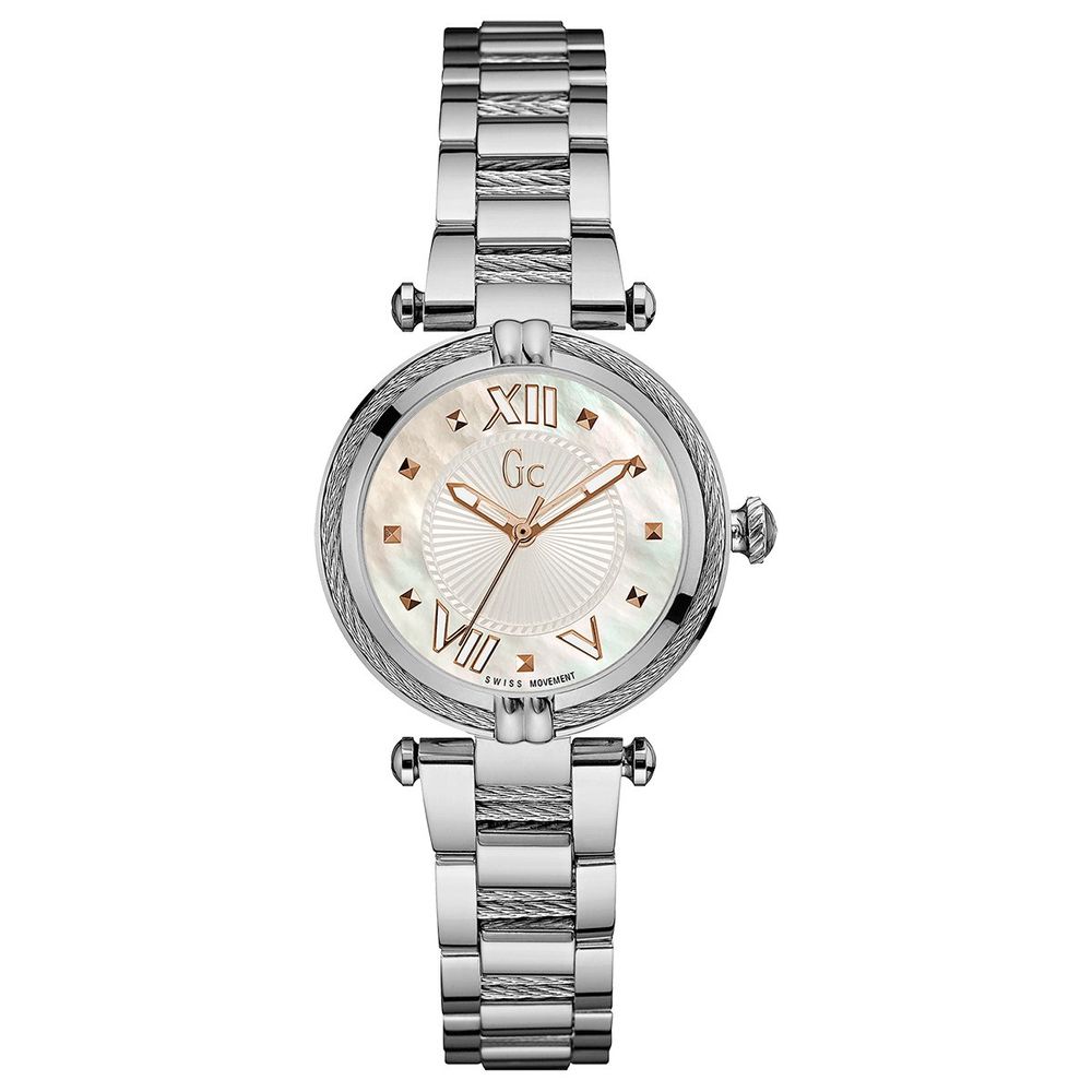 GC Silberne Uhr aus Edelstahl