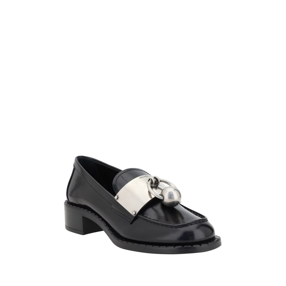 Prada Leder-Halbschuhe