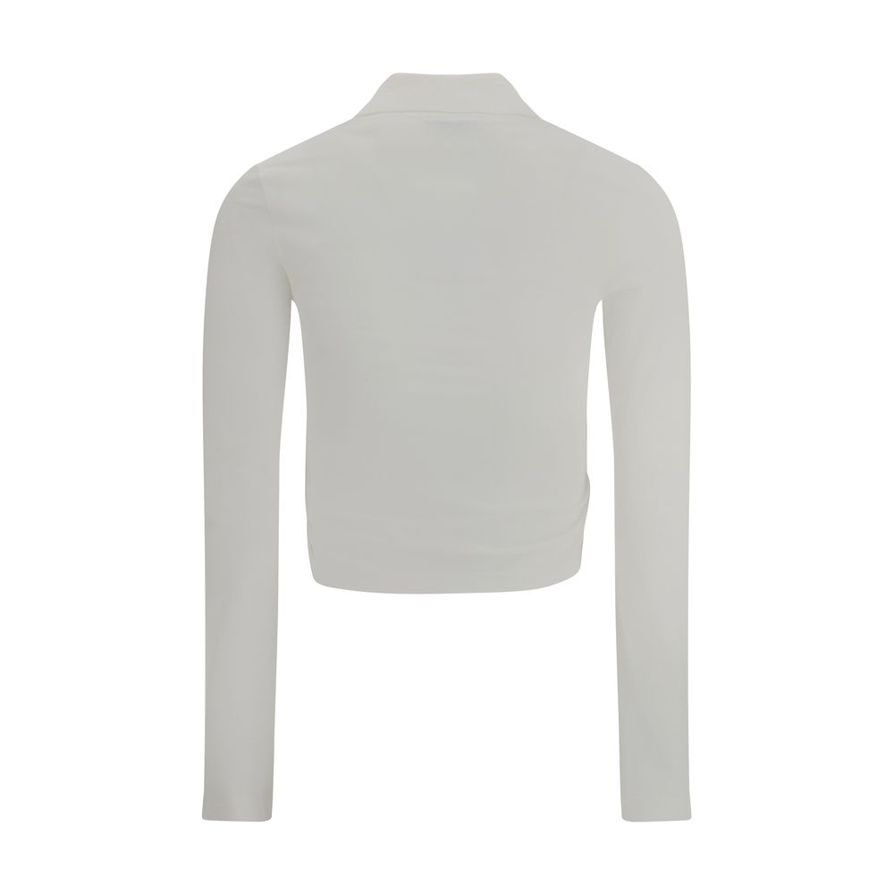 Courrèges Polo mit gedrehtem Detail
