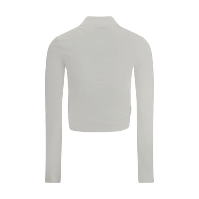 Courrèges Polo mit gedrehtem Detail