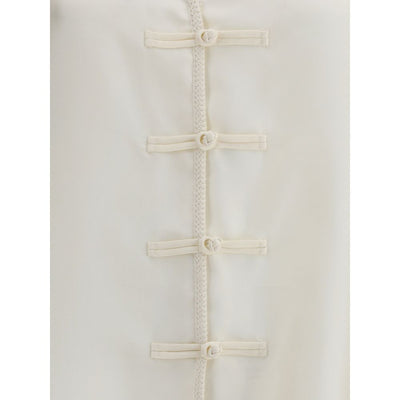 Courrèges Polo mit gedrehtem Detail