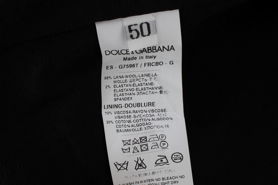 Dolce & Gabbana Graue gestreifte formelle Weste