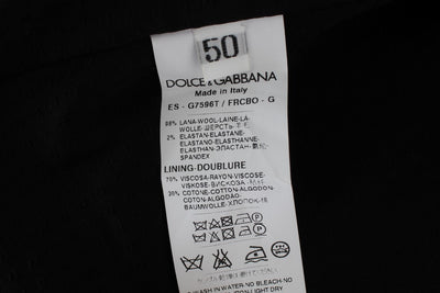 Dolce & Gabbana Graue gestreifte formelle Weste