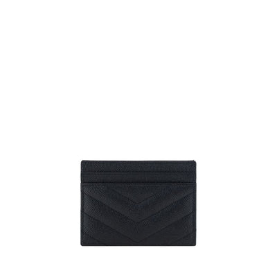 Saint Laurent Schwarzes Leder-Kartenetui