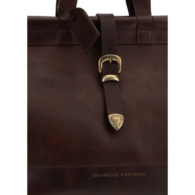 Brunello Cucinelli Reisetasche aus Leder