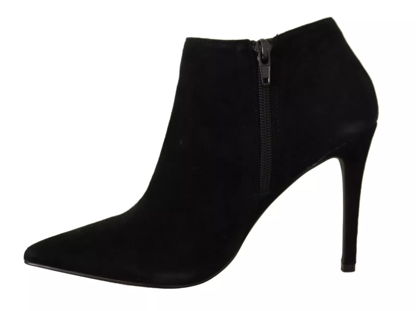 Steve Madden Schwarz Wildleder Leder Stiletto Heels Stiefel Schuhe