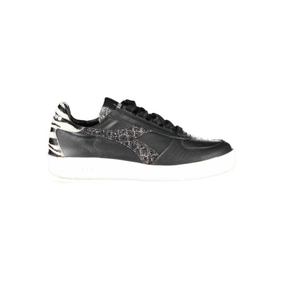 Diadora Schwarzes Leder Damen Sneaker