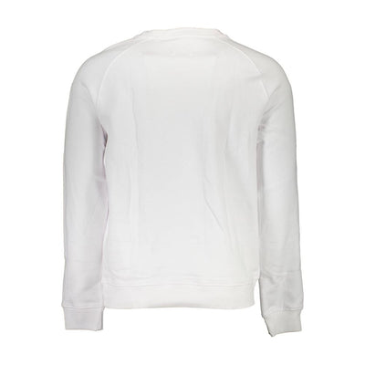 Guess Jeans Weißes Unisex-Sweatshirt aus Baumwolle