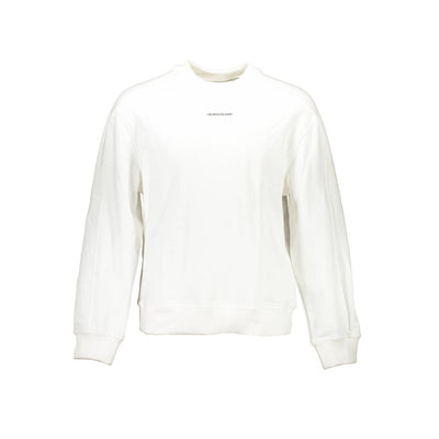 Calvin Klein Weißes Unisex-Sweatshirt aus Baumwolle