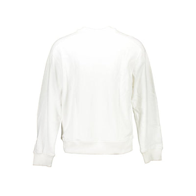 Calvin Klein Weißes Unisex-Sweatshirt aus Baumwolle