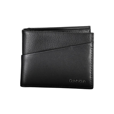 Calvin Klein Schwarzes Polyester Herren Portemonnaie