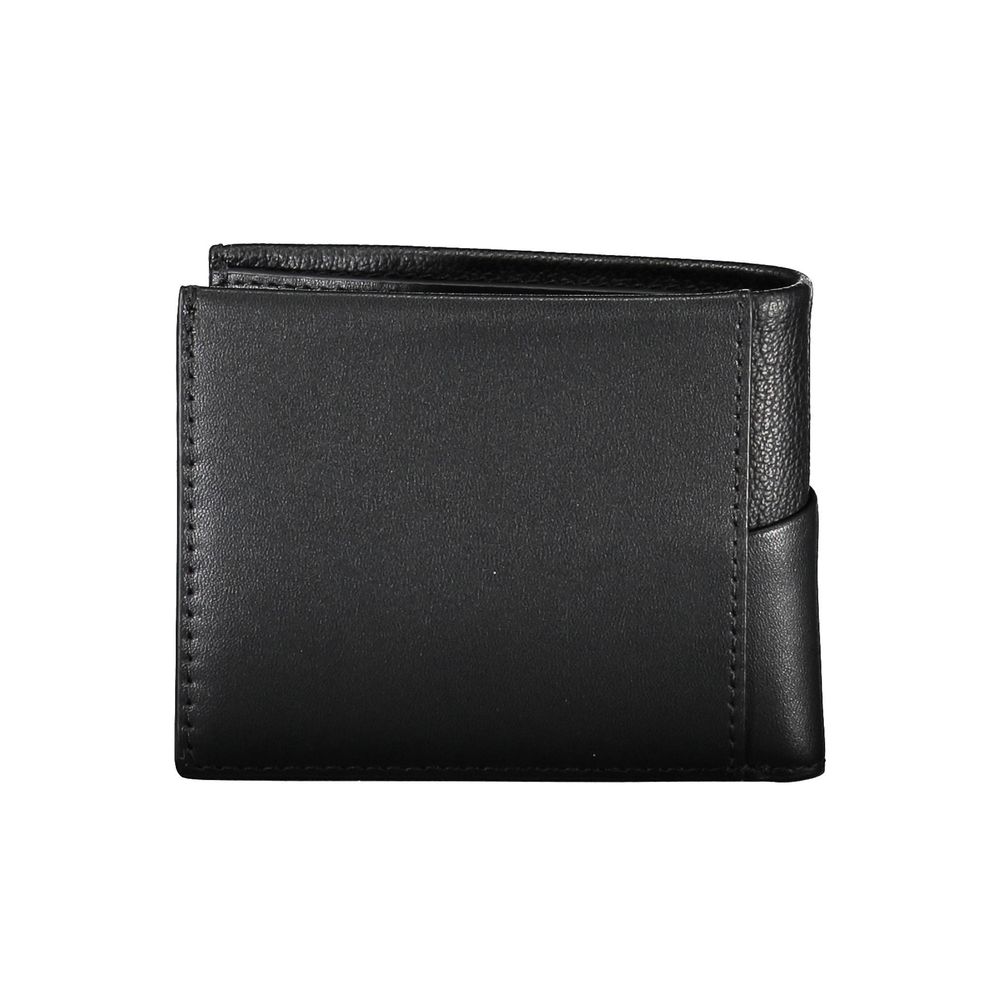 Calvin Klein Schwarzes Polyester Herren Portemonnaie