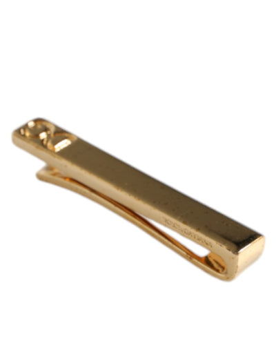 Dolce & Gabbana Gold Ton Messing Kristall gebrandmarkt Zubehör Krawattenklammer Bar