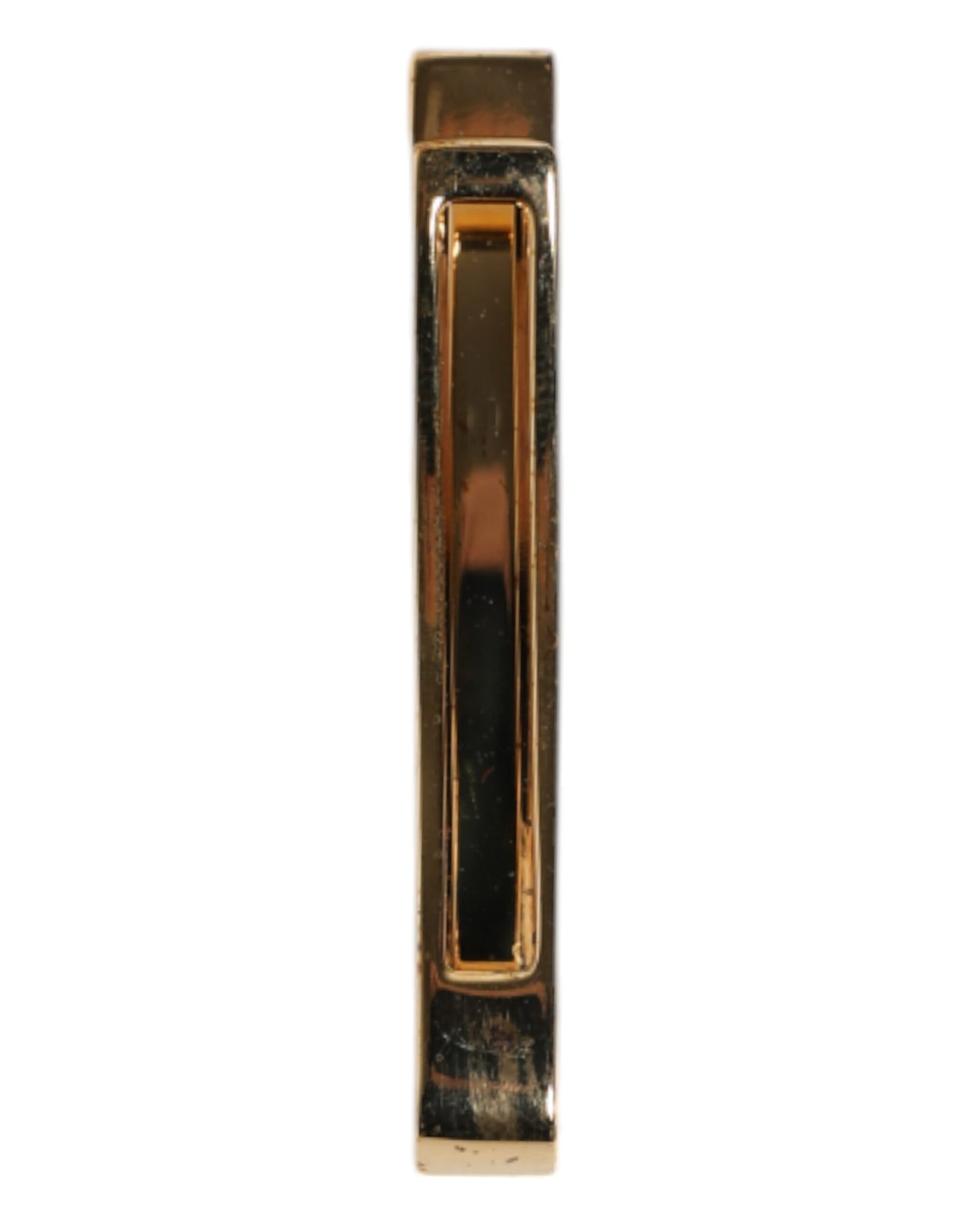 Dolce & Gabbana Gold Ton Messing Kristall gebrandmarkt Zubehör Krawattenklammer Bar