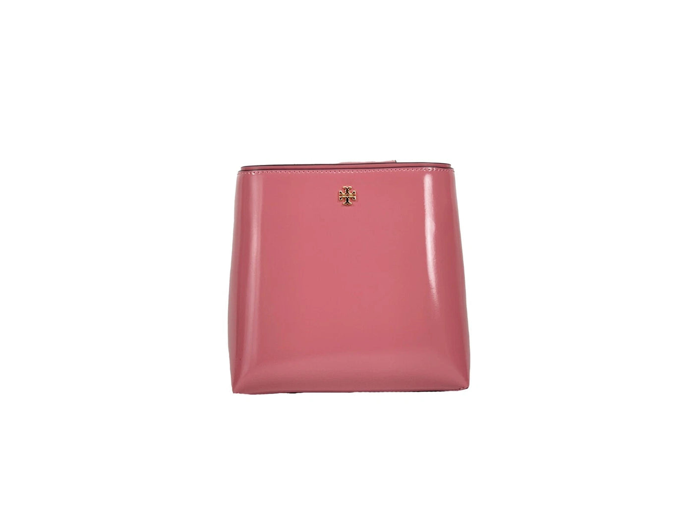 Tory Burch Patent Emerson Kleine Eimertasche Geldbeutel Rosa