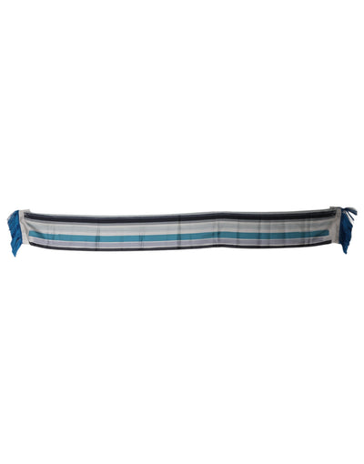 Dolce & Gabbana Multicolor Streifen Seide Fransen Hals Foulard Schal