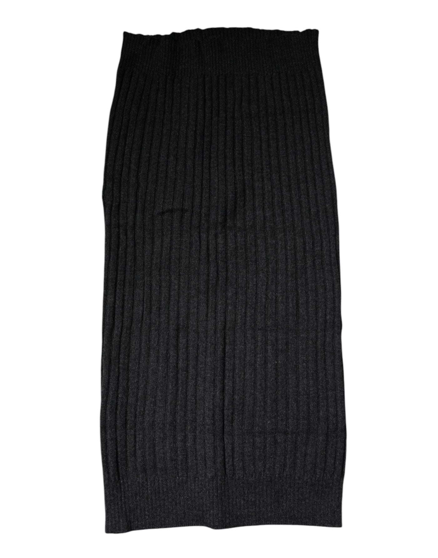 Dolce & Gabbana Schwarzer Kaschmir Strick-Halswärmer Foulard-Schal