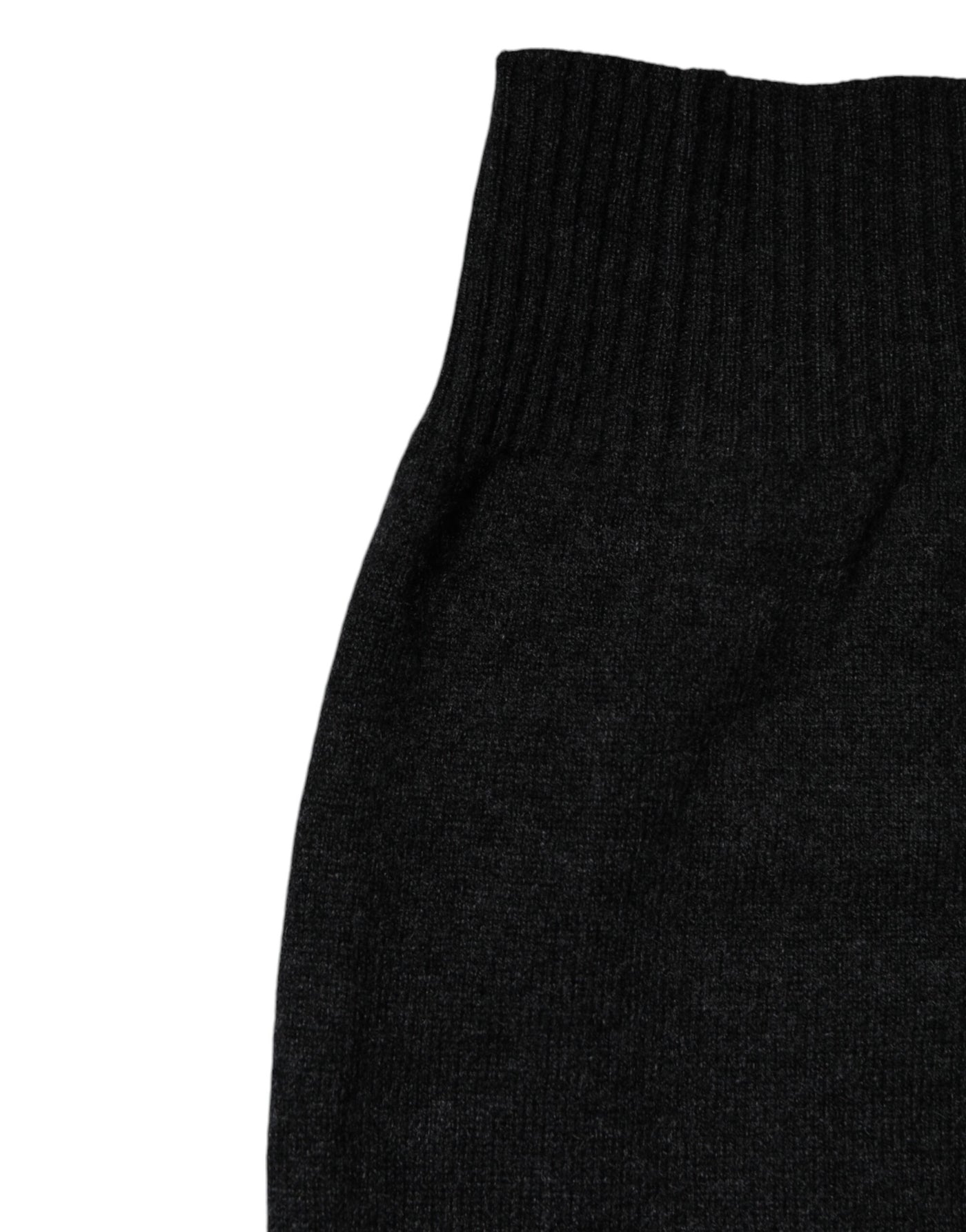 Dolce & Gabbana Schwarzer Kaschmir Strick-Halswärmer Foulard-Schal