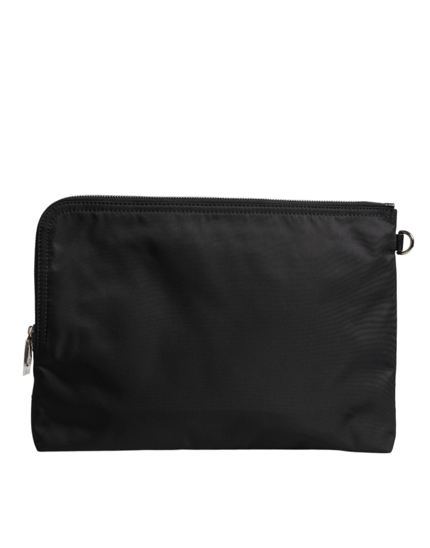 Dolce & Gabbana Schwarze DG Milano Print Nylon Pouch Clutch Tasche