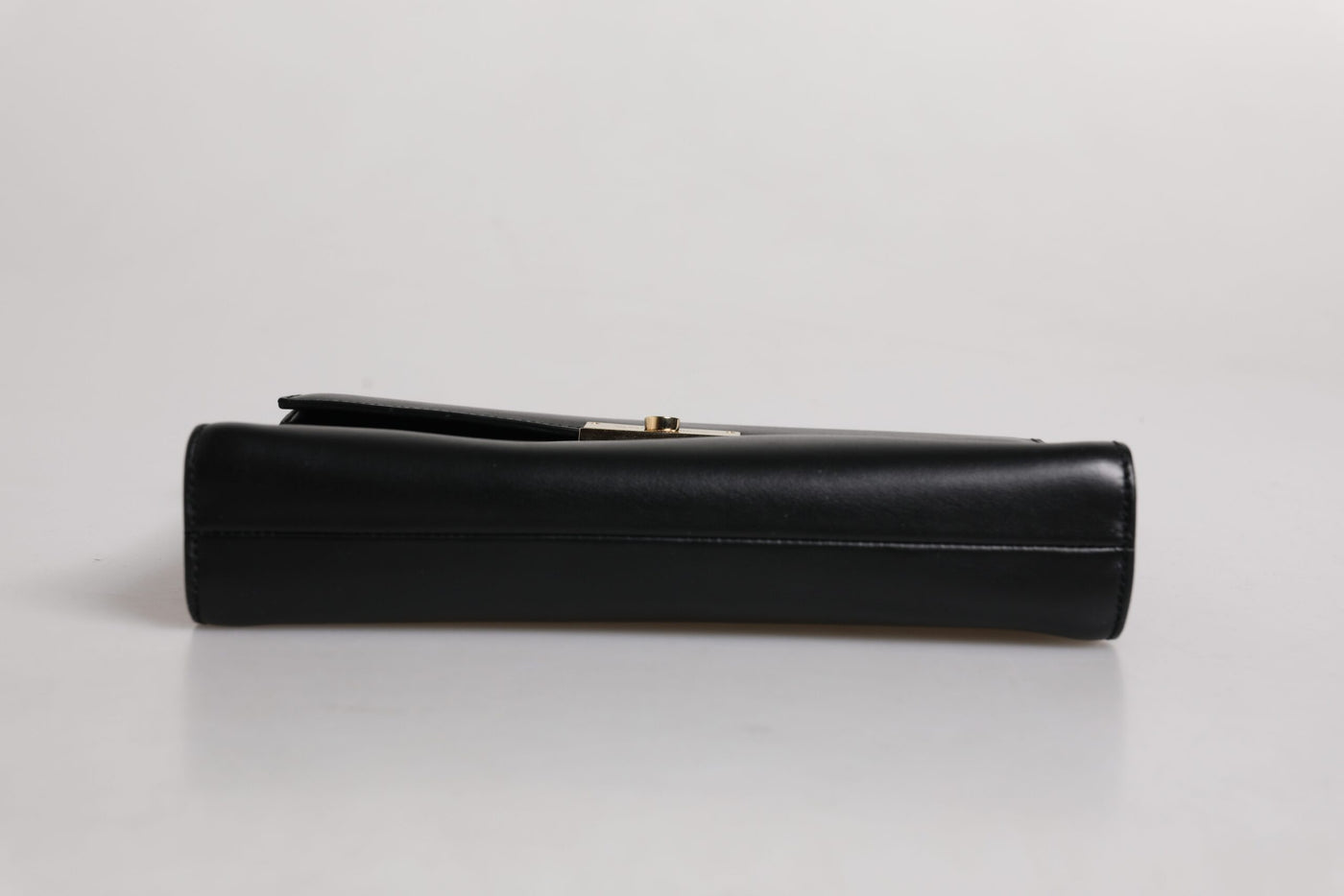 Dolce & Gabbana Schwarze Leder Logo-Plakette Dokumententasche Tasche