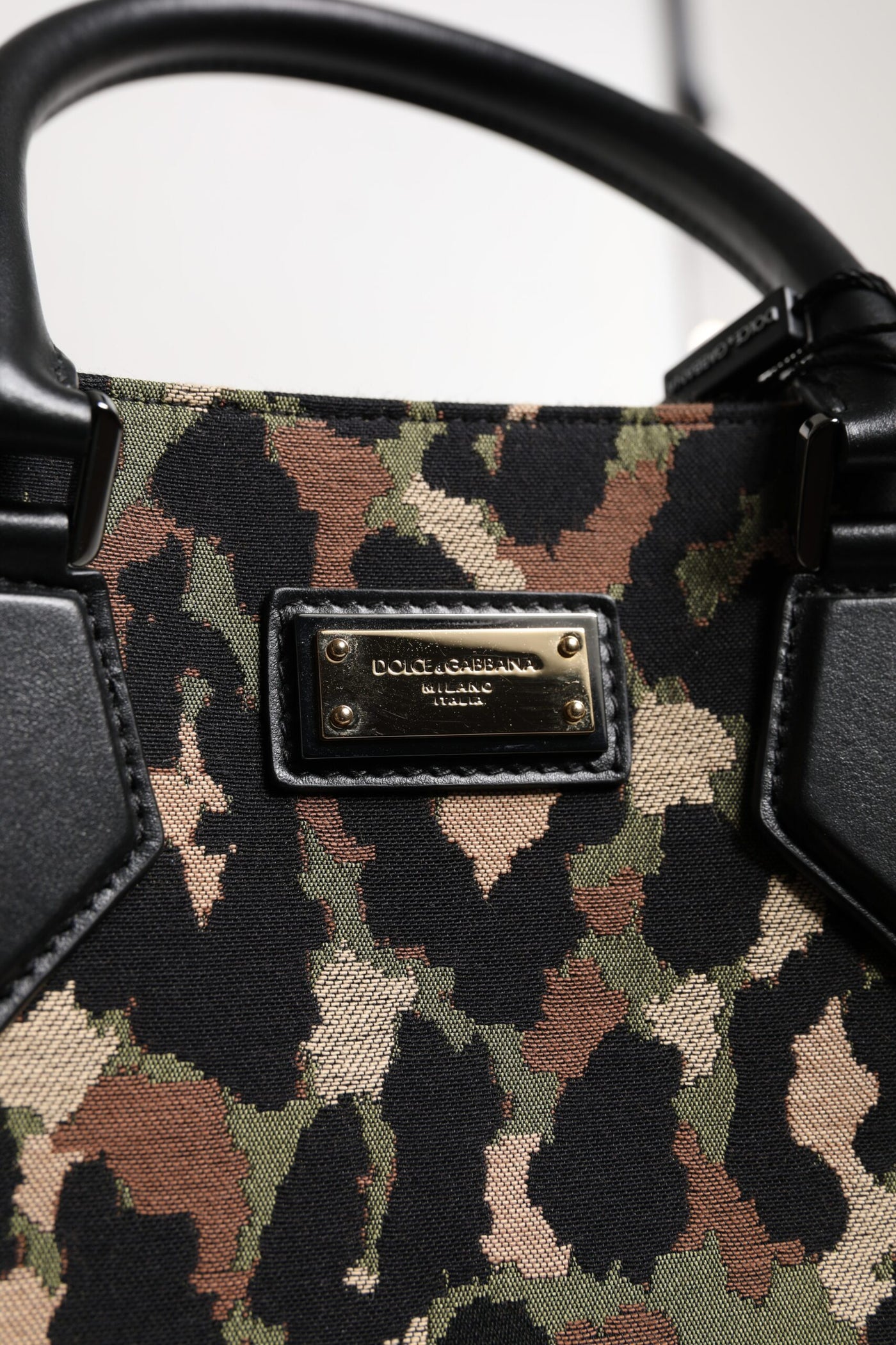 Dolce & Gabbana Multicolor Leopard Einkaufstasche Umhängetasche